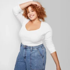 Women's Long Sleeve Sweetheart Neck Seamless Shirt - Wild Fable™ -Wild Fable Store GUEST d5841338 f6ad 40ab b94e d1c5f30a2f50