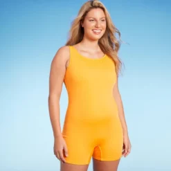 Women's Scoop Neck Unitard One Piece Swimsuit - Wild Fable™ Orange -Wild Fable Store GUEST d5cdce53 ebcc 41e5 8ef7 3cb6e0a1f3e1