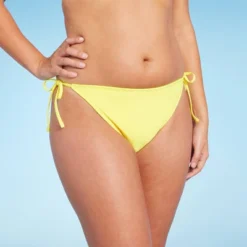 Women's Side-Tie Cheeky Bikini Bottom - Wild Fable™ Yellow 9 Women's Side-Tie Cheeky Bikini Bottom - Wild Fable™ Yellow -Wild Fable Store GUEST d64511ec 214e 480d bbb0 3278b8657618