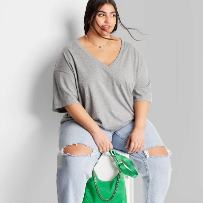 Women's Short Sleeve Relaxed Fit V-Neck T-Shirt - Wild Fable™ 5 Women's Short Sleeve Relaxed Fit V-Neck T-Shirt - Wild Fable™ - Image 5