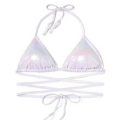 Women's Extreme Wrap Triangle Bikini Top - Wild Fable™ Light Purple Iridescent -Wild Fable Store GUEST e0317259 369c 4383 ae78 d5c3f07d8f3a