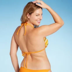 Women's Crochet Triangle Bikini Top - Wild Fable™ Orange Multi Striped 8 Women's Crochet Triangle Bikini Top - Wild Fable™ Orange Multi Striped -Wild Fable Store GUEST e775dc1d 0be5 48c9 b9b7 63db44200623