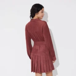 Women's Long Sleeve Suede Mini Shirtdress - Wild Fable™ -Wild Fable Store GUEST ea095b3d c960 43da b2e3 a47d860a7fea