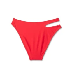 Women's Side Cut Out Mid-Rise High Leg Cheeky Bikini Bottom - Wild Fable™ Red -Wild Fable Store GUEST eb297245 14ce 4b7a 9f97 6a8dc75b0457