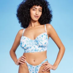 Women's Corset Longline Bikini Top - Wild Fable™ Cream -Wild Fable Store GUEST ec747c36 a873 42a8 8fee f13c1d1cc059