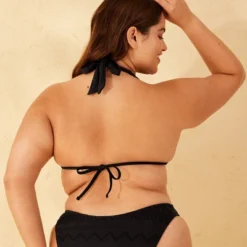 Women's Eyelet Multiway Tall Triangle Bikini Top - Wild Fable™ Black -Wild Fable Store GUEST ee024ac0 0220 41dc b72c 5bc6637eee0c