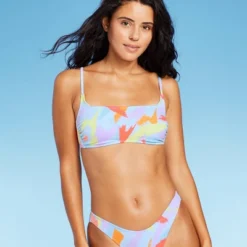 Women's Ribbed Square Neck Bralette Bikini Top - Wild Fable™ -Wild Fable Store GUEST f402722b 04bc 466f 9287 a1d4cada4476