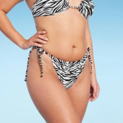 Women's Ultra High Leg Adjustable Coverage Bikini Bottom - Wild Fable™ Black/White Zebra Print 9 Women's Ultra High Leg Adjustable Coverage Bikini Bottom - Wild Fable™ Black/White Zebra Print -Wild Fable Store GUEST f692f876 c832 4433 9f28 d5e9d228c4d5