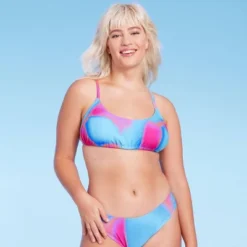 Women's Tunnel Front Bralette Bikini Top - Wild Fable™ Blue Marble Print -Wild Fable Store GUEST f9a22857 1291 48ca a71d e1e9c7f2396c