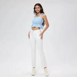Women's Lace Trim Cropped Cami Top - Wild Fable™ Light Blue -Wild Fable Store GUEST fb91f3c0 ec91 40a3 bea6 005b53cbd0f0