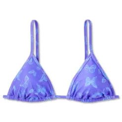 Women's Triangle Bikini Top - Wild Fable™ Purple Butterfly Print -Wild Fable Store GUEST fd694470 5080 4d61 ae2b 63aed4ddc02e