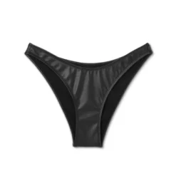 Women's Faux Leather High Leg Extra Cheeky Bikini Bottom - Wild Fable™ Black -Wild Fable Store GUEST ff32f929 da0d 4060 a517 3132e1da388d
